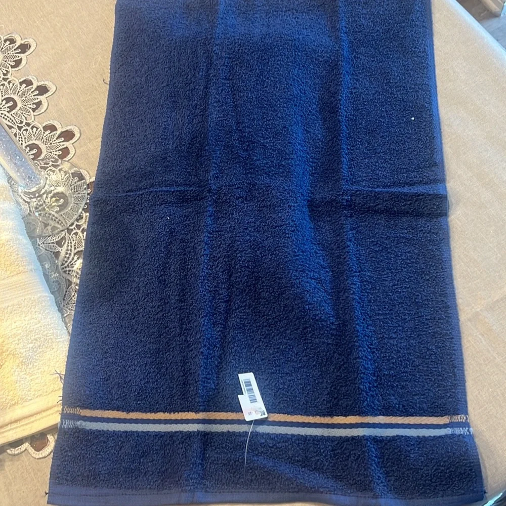 Steven’s 100% Cotton blue hand  towels